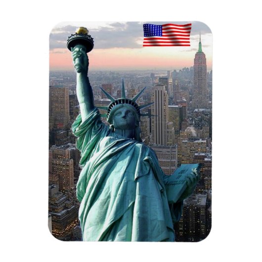 ニューヨーク – 自由の女神 – 統一された州 マグネット (縦)