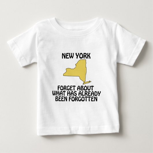 ニューヨーク - 過去は忘れてしまえ ベビーTシャツ (正面)