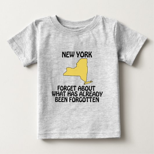 ニューヨーク - 過去は忘れてしまえ ベビーTシャツ (正面)