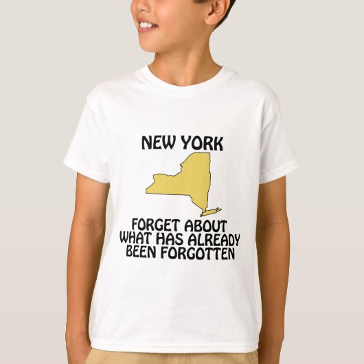 ニューヨーク - 過去は忘れてしまえ Tシャツ (正面)