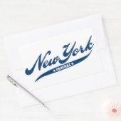 ニューヨーク 長方形シール (封筒)