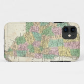 ニューヨーク(1827年)のヴィンテージの地図 Case-Mate iPhoneケース (裏面(横))