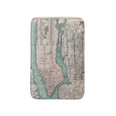 ニューヨーク(1897年)のヴィンテージの地図 バスマット (正面縦)