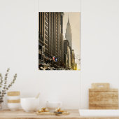 ニューヨーク、E 42セントおよびクライスラー建物 ポスター (キッチン)