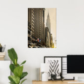 ニューヨーク、E 42セントおよびクライスラー建物 ポスター (ホームオフィス)