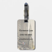 ニューヨーク、E 42 St、Chrysler建物 ラゲッジタグ (裏面縦)