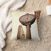 ニューヨーク- Flatironの建物および時計 クッション (ブランケット)