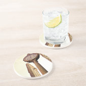 ニューヨーク- Flatironの建物および時計 コースター (側面)