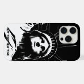 ニューヨーク iPhone カスタムケース 自由の女神像 カバー (裏面横)