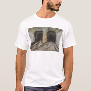 ニューヨーク、NY -ハドソン川のトンネル、地下鉄Syste Tシャツ