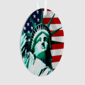 ニューヨーク (NY)米国-自由の女神 オーナメント (正面)