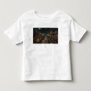 ニューヨーク、NY - Bowery -夜場面 トドラーTシャツ