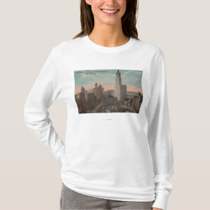ニューヨーク、NY - Woolworthの建物および市役所 Tシャツ