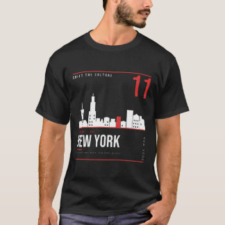 ニューヨーク NYC スカイライン ShiftTape Vol 11 Tシャツ