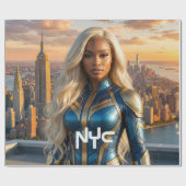 ニューヨーク - NYC ラッピングペーパー (フラット)