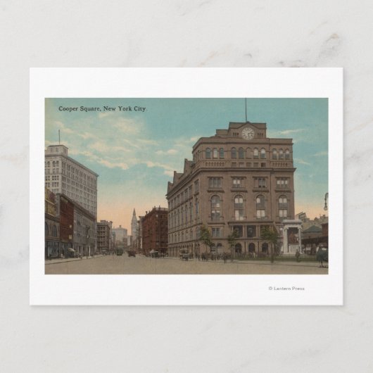 ニューヨーク, NYCooper Square Viewニューヨーク, NY ポストカード (正面)