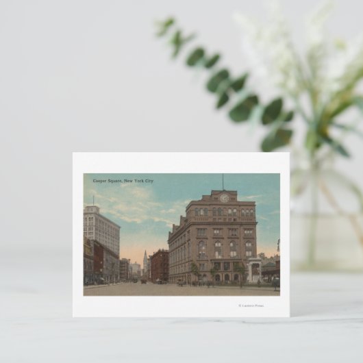 ニューヨーク, NYCooper Square Viewニューヨーク, NY ポストカード (スタンド正面)