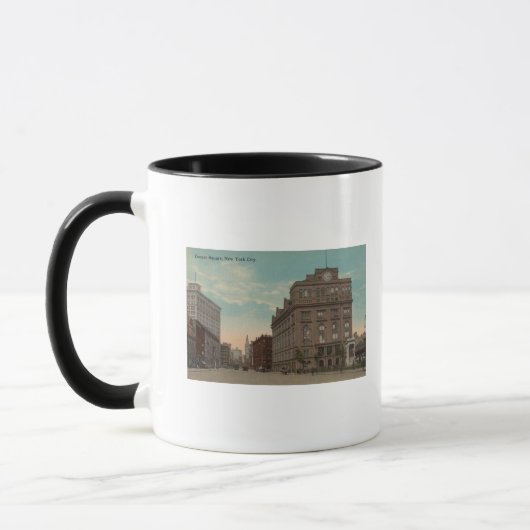 ニューヨーク， NYCooper Square Viewニューヨーク， NY マグカップ (左)