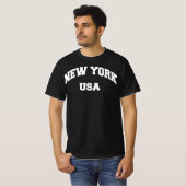 ニューヨーク USA レタープリント Tシャツ (正面フル)