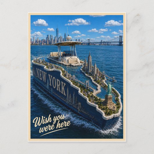 ニューヨーク | Wish You Were Here | ステートシリーズ ポストカード (正面)