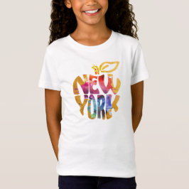 ニューヨークApple、NYC。 水彩画の書道Art. Tシャツ