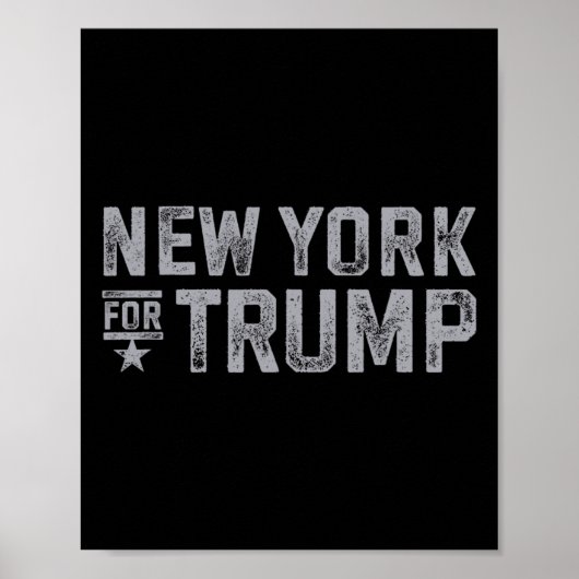 ニューヨークforトランプ2024 New Yorkers Loveハートトランプ ポスター (正面)