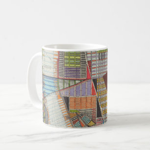ニューヨークIIのモダンな地図 コーヒーマグカップ