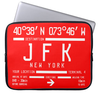ニューヨークJFK空港国際的コード ラップトップスリーブ