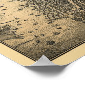 ニューヨークNYパノラママップ – 1879 ポスター (角)