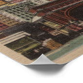 ニューヨークNY – スタテンからダウンタウンスカイライン ポスター (角)