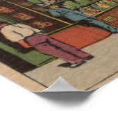 ニューヨークNY – 中華街のショップの景色 ポスター (角)