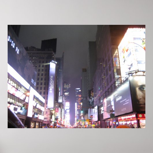 ニューヨークNY Approaching Times Square ポスター (正面)