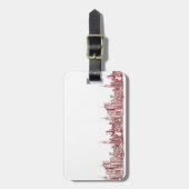 ニューヨークNYCの赤 ラゲッジタグ (正面縦)