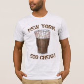 ニューヨークNYCクラシックエッグクリームソーダファウンテン Tシャツ (正面)