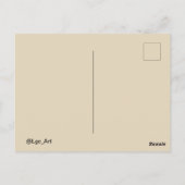 ニューヨークNYCシティのカラーヴィンテージ像リベルテ ポストカード (裏面)