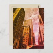 ニューヨークNYCシティカラーヴィンテージ ポストカード (正面/裏面)