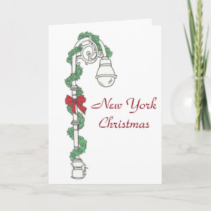 ニューヨークNYCライトストリートライトクリスマスホリデー シーズンカード
