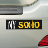 ニューヨークSOHO バンパーステッカー (車上)