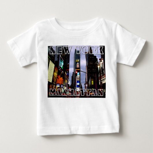 ニューヨークTシャツベビーカスタムNYお土産シャツ ベビーTシャツ (正面)