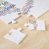 ニューヨークUSAスラングWord Art Map ジグソーパズル (側面)