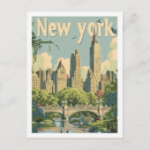 ニューヨークUSAヴィンテージ有名トラベルプレイス ポストカード (正面)