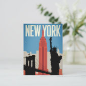 ニューヨークUSAヴィンテージ ポストカード (スタンド正面)