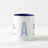 ニューヨークUSA 1788ブルースターパーソナライズドマグカップ マグカップ (中央)