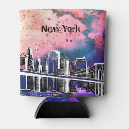 ニューヨーポップ・アートのク 缶クーラー