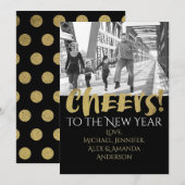 ニューヨール ゴールド＆ブラック フォト シーズンカード (正面/裏面)