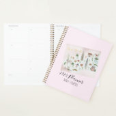 ニューヨー図解入りの、写真付きのク水彩 プランナー手帳 (ディスプレー)