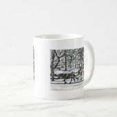 ニューヨー描ク市の馬車 コーヒーマグカップ (正面右)