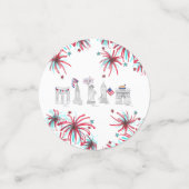 ニューヨー祝ク市7月4日愛国心 コンフェッティ (スモール正面)