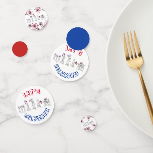 ニューヨー祝ク市7月4日愛国心 コンフェッティ (グループ)