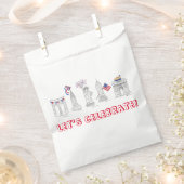 ニューヨー祝ク市7月4日愛国心 フェイバーバッグ (クリップ留めされた状態)